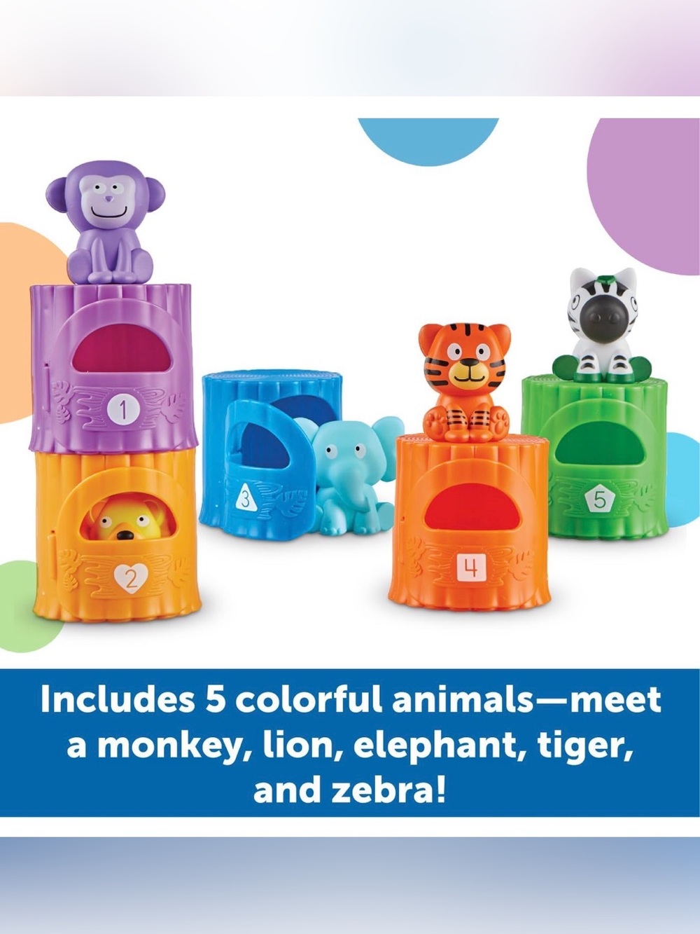 Learning Resources Peekaboo Learning Jungle Toddler Montessori Toy Brand New - Picture 2 of 11